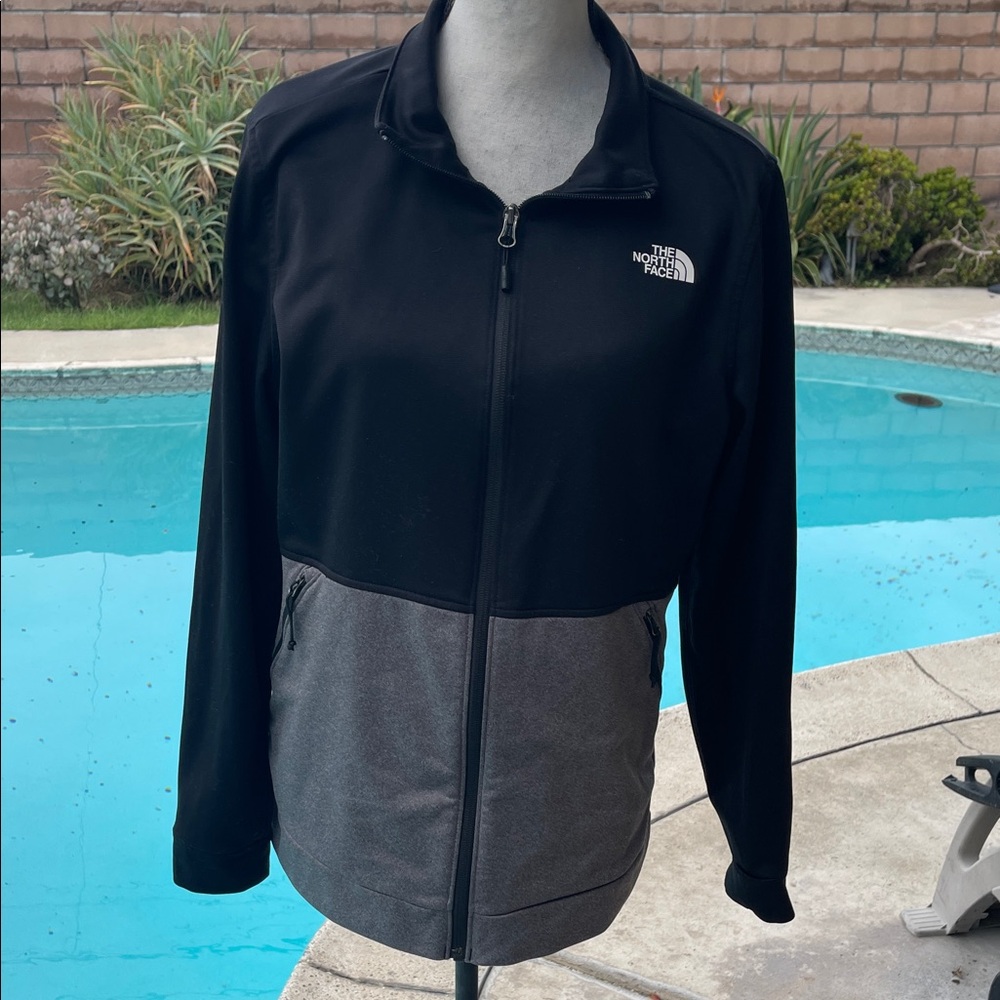 The North Face Black Gray Full-Zip Jacket Sz L